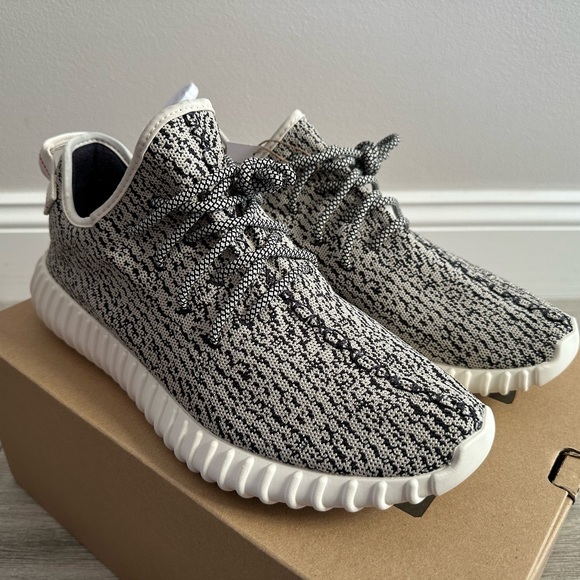 2022 ADIDAS Yeezy Boost 350 Turtle Dove AQ4832 Blue Gray Core White Size 12 NEW - Picture 4 of 13
